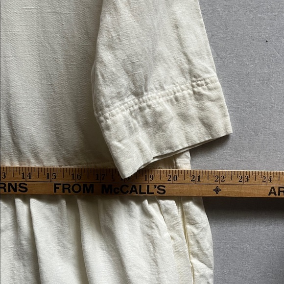 Apiece Apart Maurino linen cotton Drop Waist Mini Dress Sz S - Picture 13 of 14